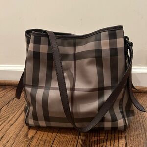 Square bucket Burberry shoulder bag